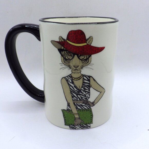 COPY - COPY - COPY - Signature Coffee Mug/ Anthropomorphic Cat/Milkshake/Rose T… - Picture 1 of 5